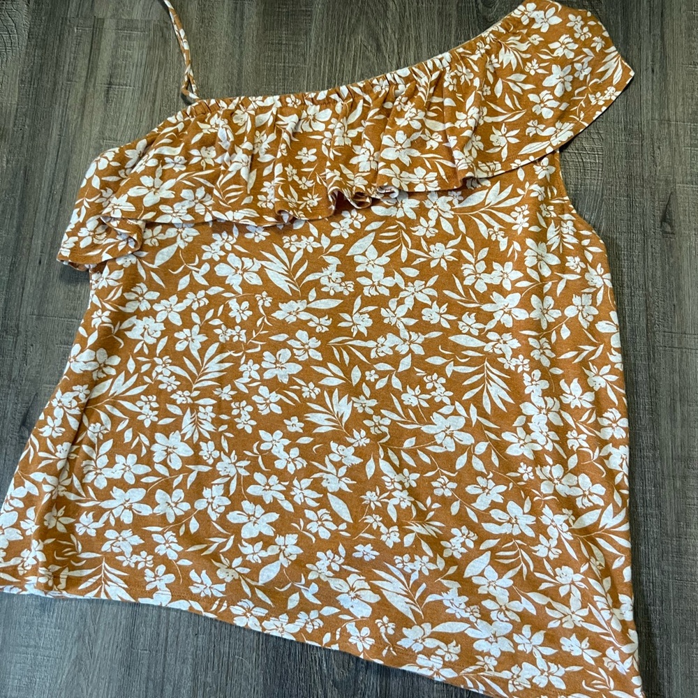 Old Navy floral one strap tank top size XL